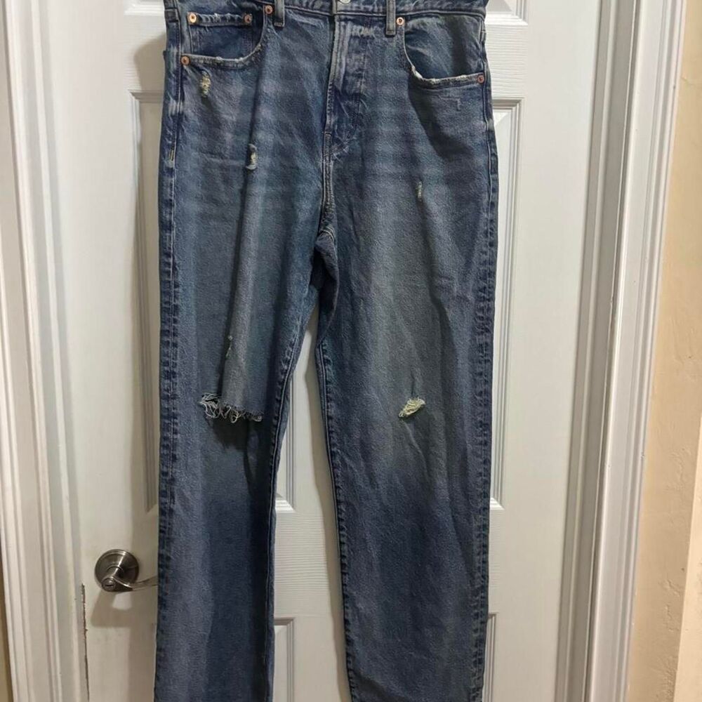American-eagle Men's Blue and Navy Jeans